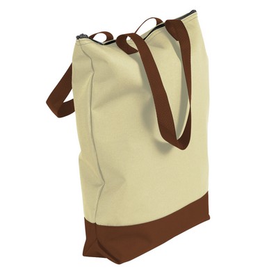 USA & Union Made Cotton Canvas Notebook Tote Bag (17"x19"x5")