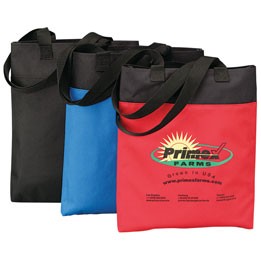 2-Tone Tote Bag w/ 24" Webbed Shoulder Straps