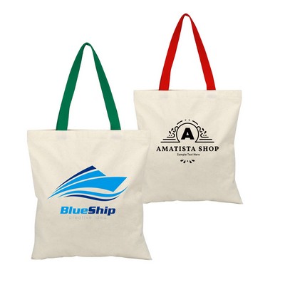 Affordable Multi-Color Handheld Cotton Canvas Tote Bag