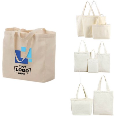 Cotton Canvas Tote (13'' X 13'' X 5'')