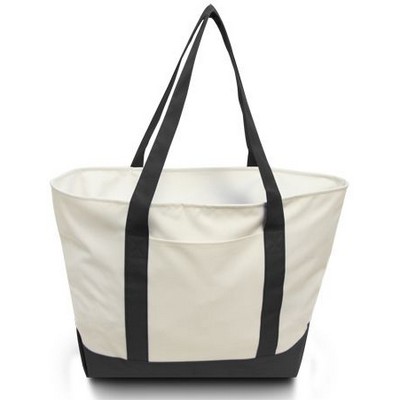 Zipper Beach Tote Bag