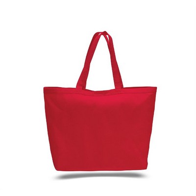 Canvas Big Tote with Velcro Closure