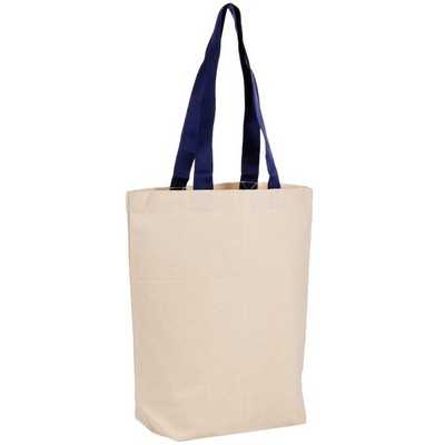 12 oz Cotton Canvas Tote Bag - 15"W x16"H x 4"D x 24"Handle