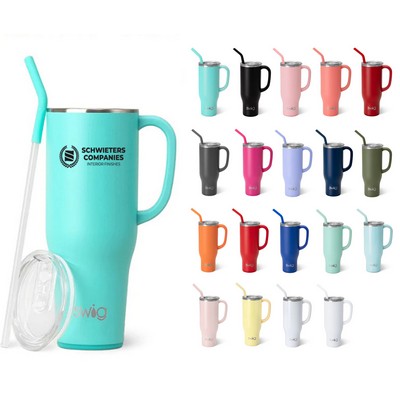 30 Oz. Swig Life® Stainless Steel Mega Mug w/Handle