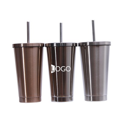 Tumbler with Handle and Straw Lid