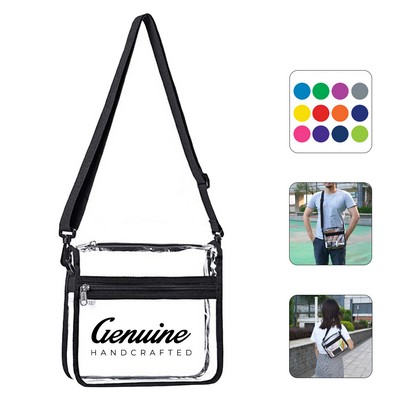 Stadium Approved Clear Crossbody Shoulder Bag